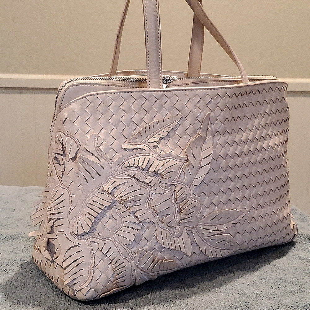 Ermanno Scervino woven leather handbag
